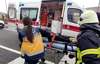 Kamyonet kamyona arkadan çarptı: 3 yaralı
