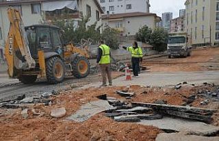 Kapalı pazar önünde artık su baskınları yaşanmayacak