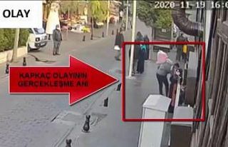 Kapkaççı önce güvenlik kameralarına sonra polise...