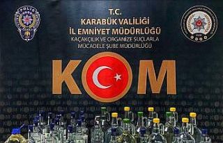 Karabük’te 61 litre sahte alkol ele geçirildi