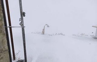 Karacadağ’da mevsimin ilk karı yağdı