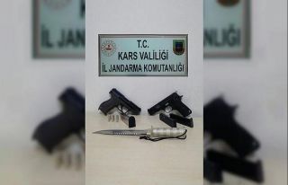 Kars’ta silah ele geçirildi