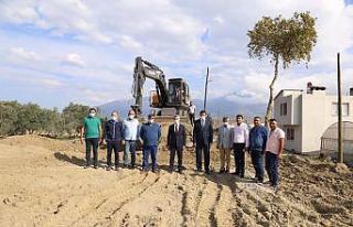 Kaş’ta bisiklet yolu için çalışmalar başladı