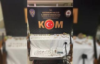 Kastamonu’da 5 ayrı adresten çok sayıda tarihi...
