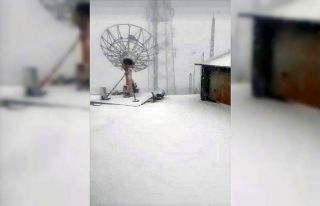 Kavaklıdere’de kar kalınlığı 10 santime ulaştı