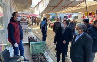 Kaymakam Göktaş’tan korona virüs denetimi
