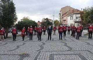 Kaymakam, korona virüse klip ile mücadele başlattı