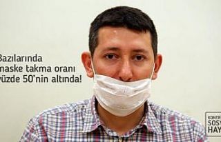 Kaymakamlıktan doğru maske kullanım uyarısı