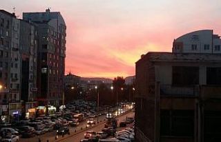 Kayseri’de gün batımı büyüledi