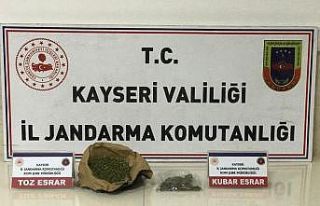 Kayseri’de jandarmanın evde yaptığı aramada...