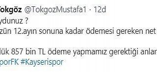 Kayserispor her gün 875 bin TL ödemek zorunda!
