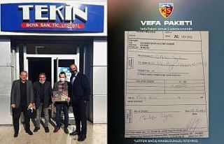 Kayserispor’dan Vefa Paketi