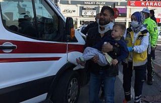 Kazada şoka girdi uzun süre ağladı