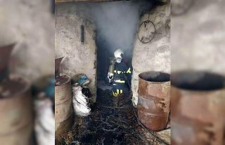 Kilis’te odunluk yangını