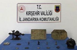 Kırşehir Jandarma Komutanlığından tarihi eser...