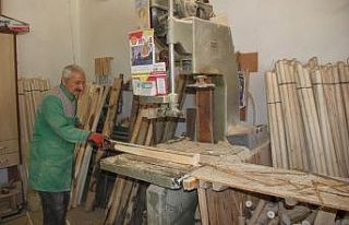 Kış öncesi kar kürekleri yapılmaya başlandı