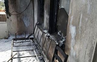 Klimadan çıkan kıvılcım evi yakıyordu