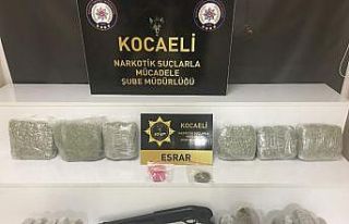 Kocaeli’de 11 kilo 900 gram esrarla yakalanan 5...