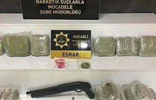 Kocaeli’de 12 kilo esrar ele geçirildi