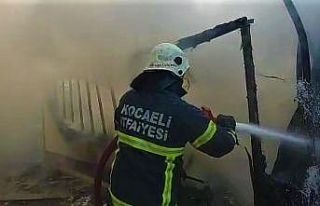 Kocaeli’de işçilerin kaldığı konteynerde çıkan...