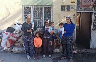 Kocalarından ayrı yaşayan 3 kadın 11 çocukla...