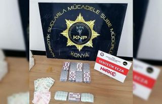 Konya’da uyuşturucu hap ele geçirildi