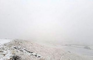 Kop Dağı geçidinde kar ve sis etkili oluyor