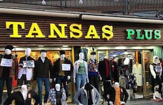 Korona virüse dikkat çekmek için cansız mankenlere...