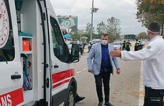 Korona virüslü sürücü trafik kontrolüne takıldı,...