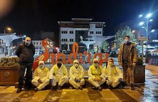 Koronaya karşı Sındırgı köpük köpük yıkanıyor