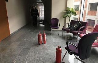 Kültür merkezinde yangın paniği