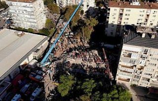 Kurtarma çalışmaları 50. saatinde havadan görüntülendi
