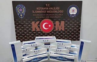 Kütahya’da 160 paket gümrük kaçağı sigara...