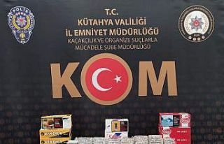 Kütahya’da sigara kaçakçılarına operasyon