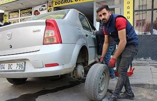 Lastikçilerin kış mesaisi başladı