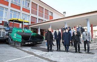 Malatya Büyükşehir, Malatya Lisesi’nde bahçe...