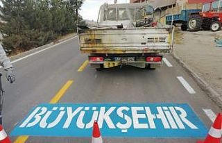 Malatya’da ilçe yolları işaretlemelerle daha...