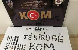 Malkara’da 253 parça tarihi eser ele geçirildi
