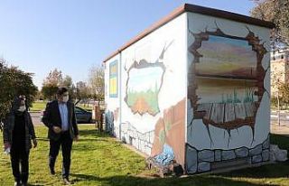 Manisa’daki trafolar sanat eserine dönüştü