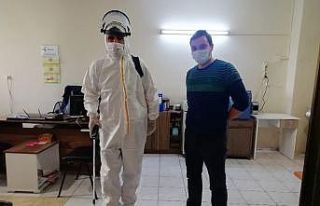 Manyas’ta dezenfektan çalışmaları sürüyor