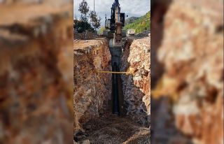 Menteşe’de 725 hane için kanalizasyon hattı yapıldı