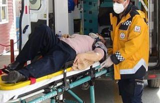 Merdivenden düşen talihsiz kadın ölümden döndü