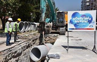 Mezitli’ye yeni yağmursuyu hattı