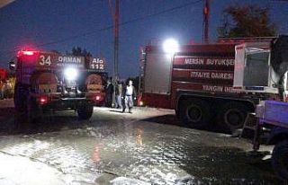 Müstakil evin deposunda çıkan yangın paniğe neden...