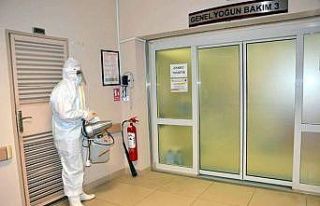 Nazilli Devlet Hastanesinde Dezenfekte İşlemleri...