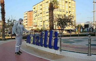 Nazilli sokakları dezenfekte ediliyor