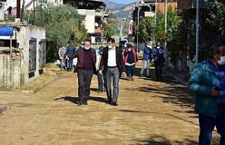 Nazilli Yeşil Mahalle’de yol çalışmaları devam...