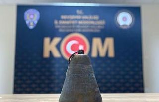 Nevşehir’de 100 yıllık tarihi çan ele geçirildi