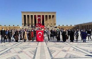 Öğrenciler ödül olarak Ankara’yı gezdi
