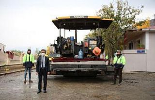 Olur’da Okullar Caddesi asfalt oluyor